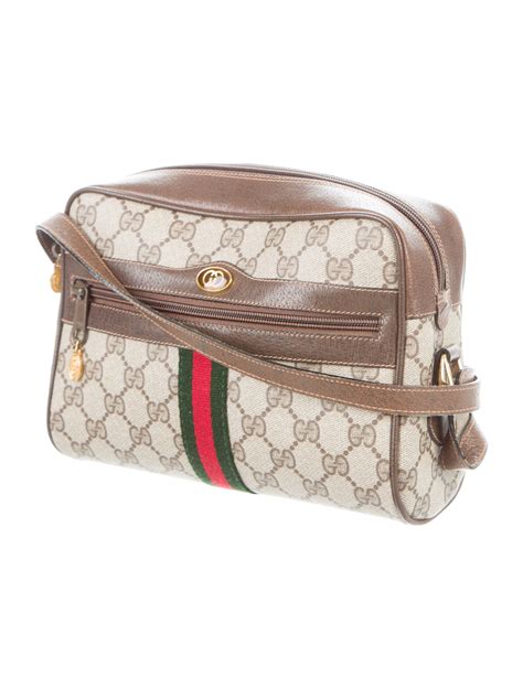 gucci leather cross bag|vintage Gucci crossbody bag leather.